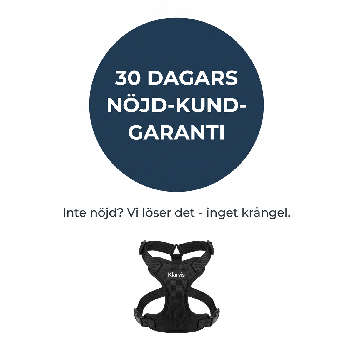 Klarvis - Anti-Drag hundsele