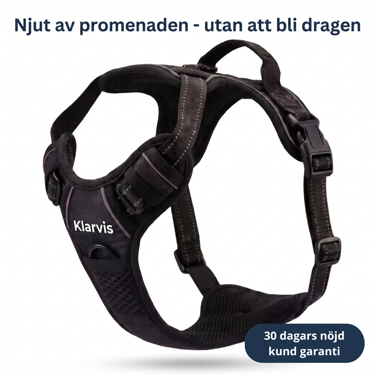 Klarvis - Anti-Drag hundsele