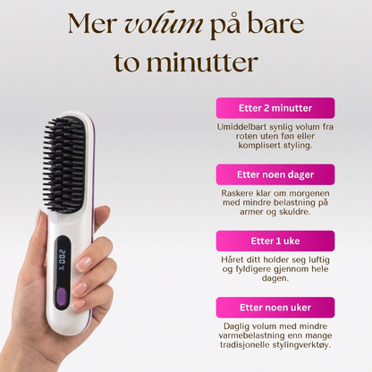 Rota Løft|Elektrisk Stylebrush for kort hår