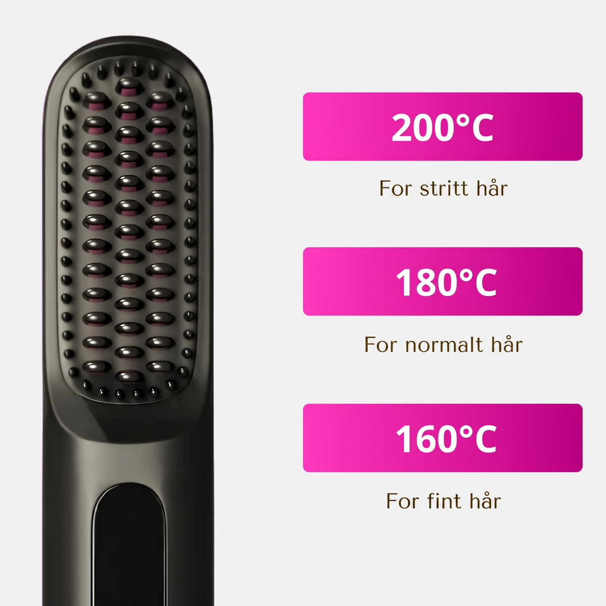 Rota Løft|Elektrisk Stylebrush for kort hår